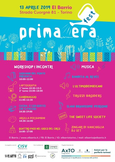 13/04/19 - Torna il PrimaEra Fest al Barrio!